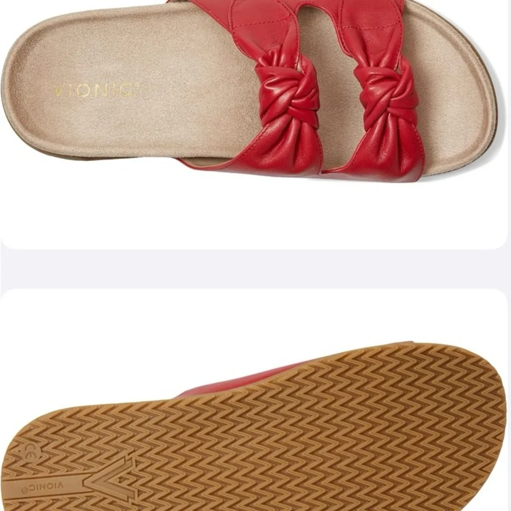 Vionic Alara Red Knotted Sandals - Picture 6 of 6